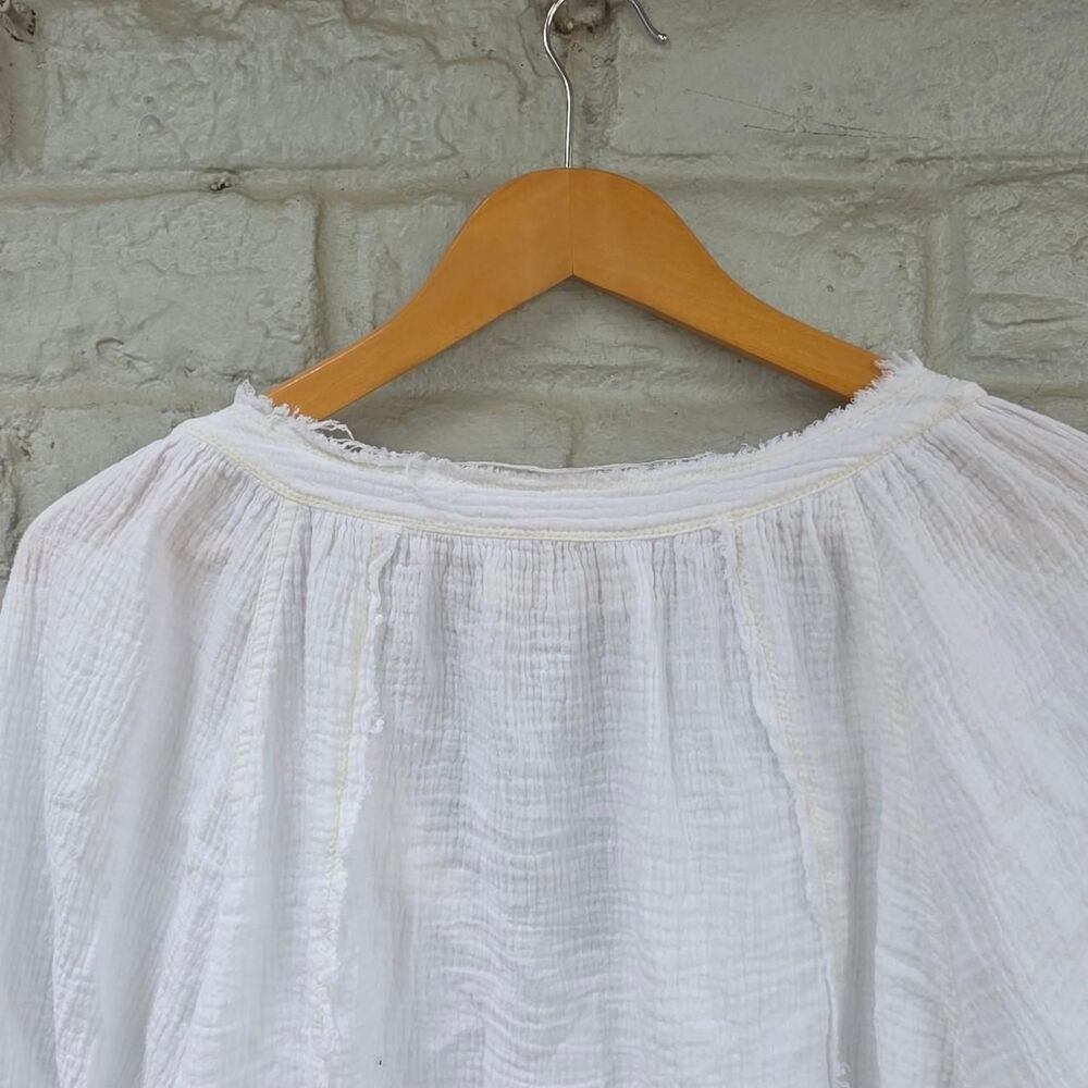 We The Free People Lucy Solid Swing Top - White Gauze - Size Medium - EUC - Picture 4 of 7